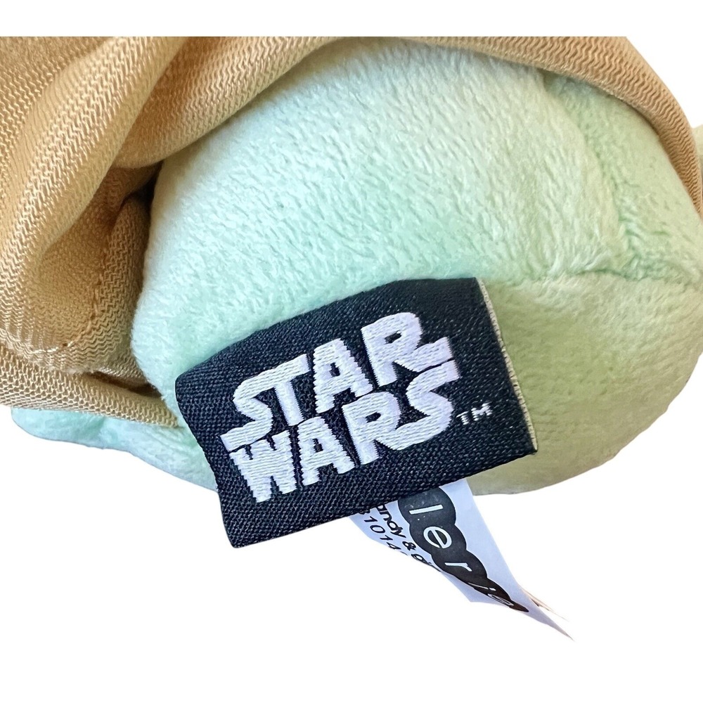 Star Wars The Mandalorian Grogu Baby Yoda Plush Galerie Green Tan 7 inch Toy - Picture 3 of 6